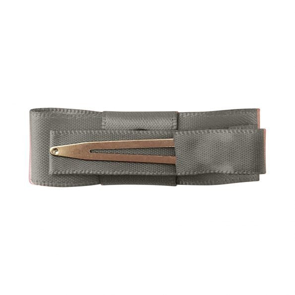 MILLEDEUX SATIN SMALL BOW - #017 METAL GREY