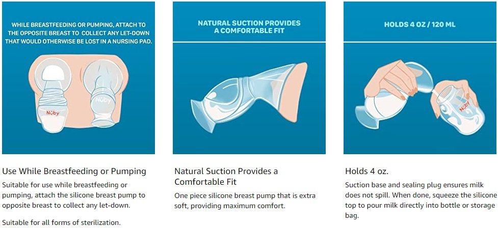 NUBY MANUAL SILICONE BREAST PUMP