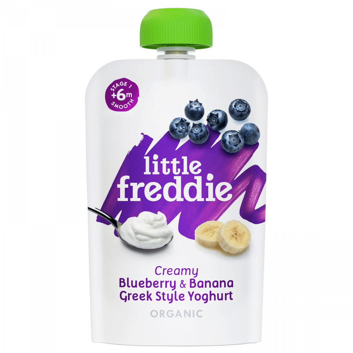 LITTLE FREDDIE Organic Creamy Blueberry & Banana Yoghurt 100g