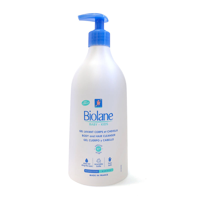 Biolane - 2 in 1 Body and Hair Cleanser Soap Free