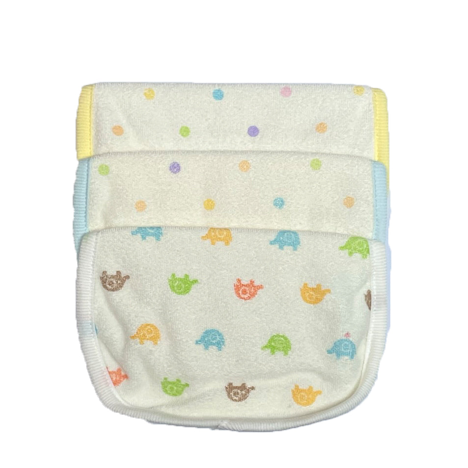 NISHIMATSUYA DOTS & ELEPHANT BABY APRON 3PCS