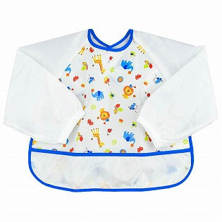 AKACHAN BABY LONG SLEEVE APRON - ANIMALS
