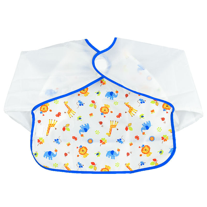 AKACHAN BABY LONG SLEEVE APRON - ANIMALS