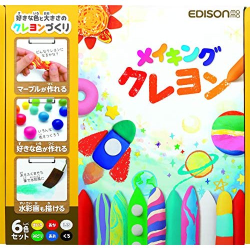 EDISON HOMEMADE CRAYONS 6 COLORS