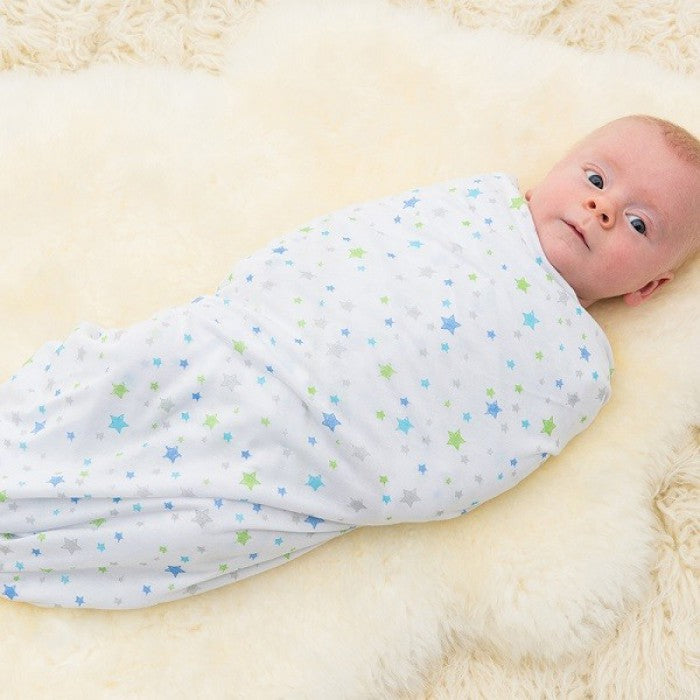 BUBBLE WRAP Bamboo Baby Wrap - Blue