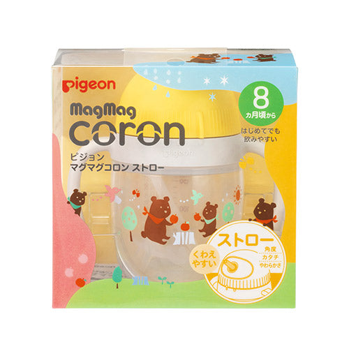 PIGEON MagMag Coron Learning Straw Cup 200ml - Yellow