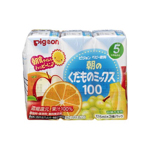 PIGEON 100% Mixed Fruits Morning Juice (125ml x 3packs)