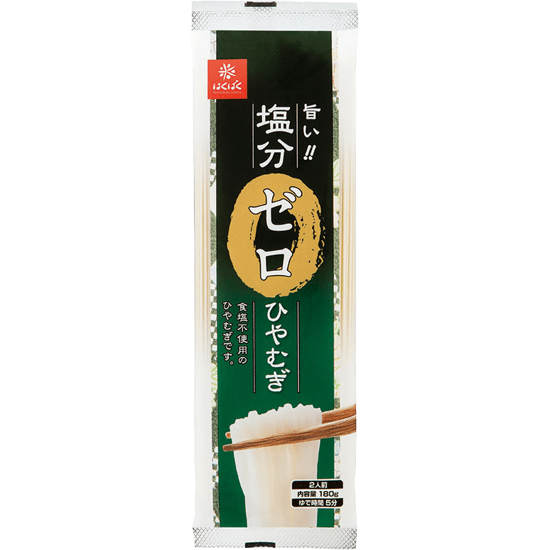 HAKUBAKU Zero Salt Wheat Noodles 180g