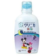 LION Clinica Mickey Kid's Dental Rinse 250ml - Grapes