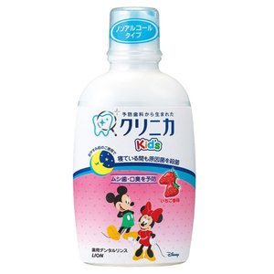 LION Clinica Mickey Kid's Dental Rinse 250ml - Strawberry