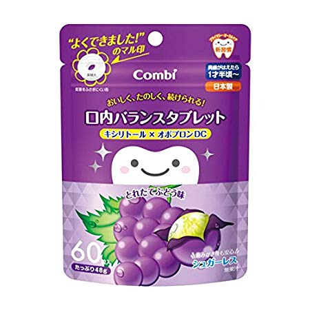 COMBI TETEO Balance Tablet 60pcs - Grape