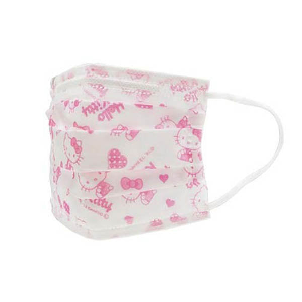 SKATER PLEATS MASK 10P - HELLO KITTY