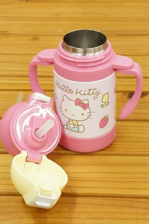 SKATER HELLO KITTY STAINLESS STEEL MUG BOTTLE 240ML