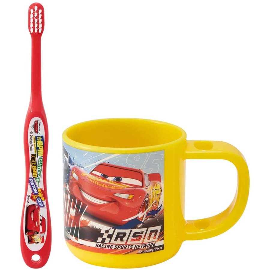 SKATER CARS TOOTHBRUSH & CUP (0-3 YEARS OLD)