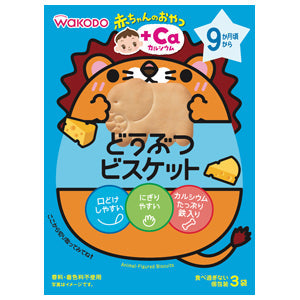 WAKODO CHEESES ANIMAL BISCUIT 11.5GX3 #AO12