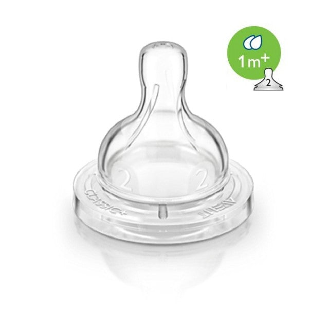 PHILIPS AVENT PES 1MONTH+ NIPPLES X 2PCS