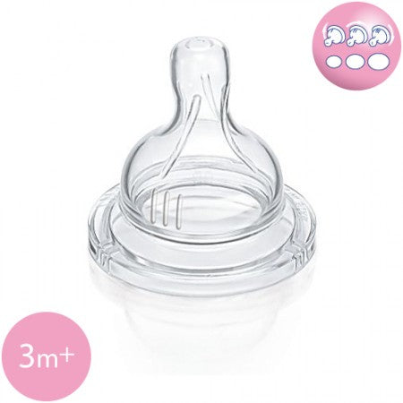 PHILIPS AVENT PES VARIABLE 3MONTH+ NIPPLES X 2PCS