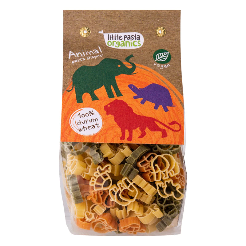 Little Pasta Organics - Animal Shaped Pasta (Spinach & Tomato)