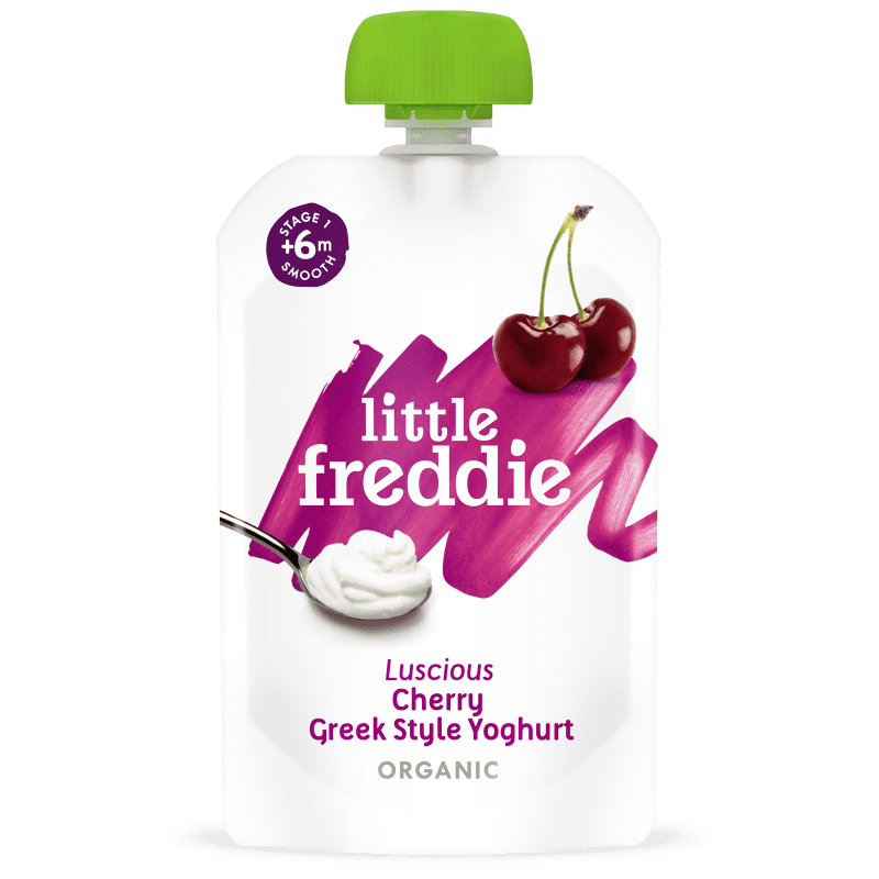 LITTLE FREDDIE Organic Cherry Greek Style Yoghurt 100g