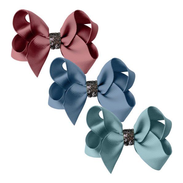 MILLEDEUX GLITTER M BOUTIQUE BOWS GIFT SET 3PCS(R/B/G)