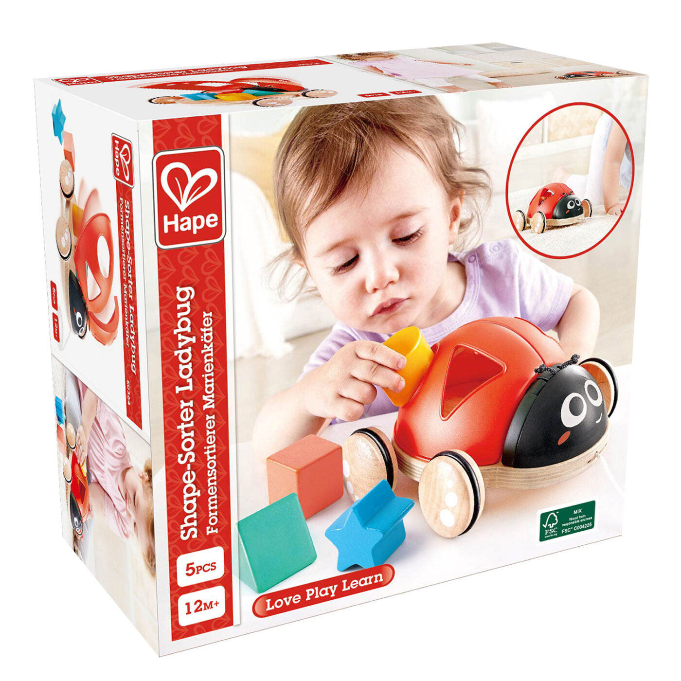 HAPE- Shape-sorter ladybug