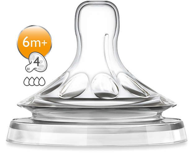 PHILIPS AVENT Natural 6MONTHS+ NIPPLES X 2PCS