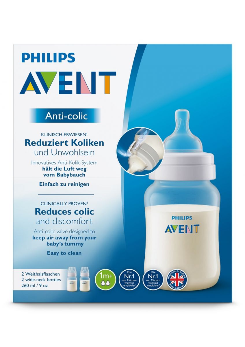 PHILIPS AVENT ANTI-COLIC PP 260ml/9oz (Twin Pack)