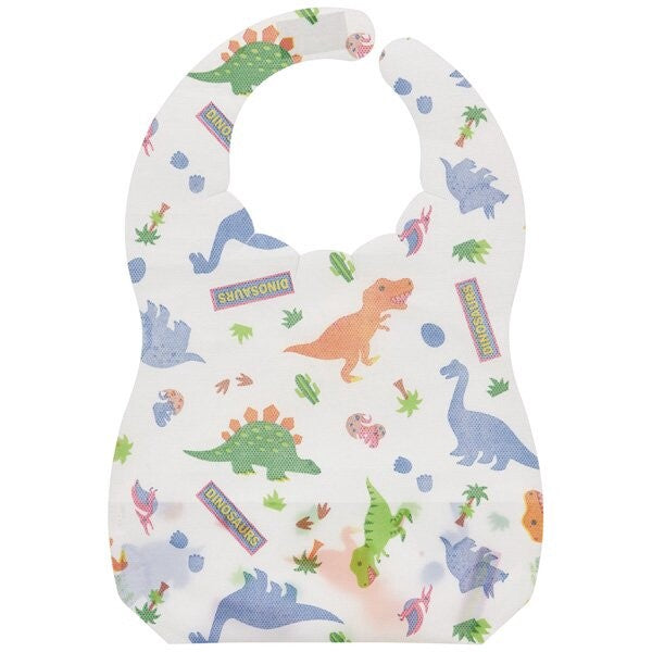 SKATER DINASAURS DISPOSABLE BIB - 10PCS
