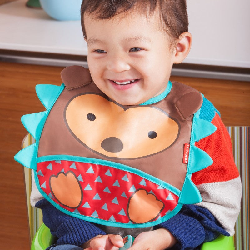SKIP HOP ZOO TUCK-AWAY BIB (HEDGEHOG)