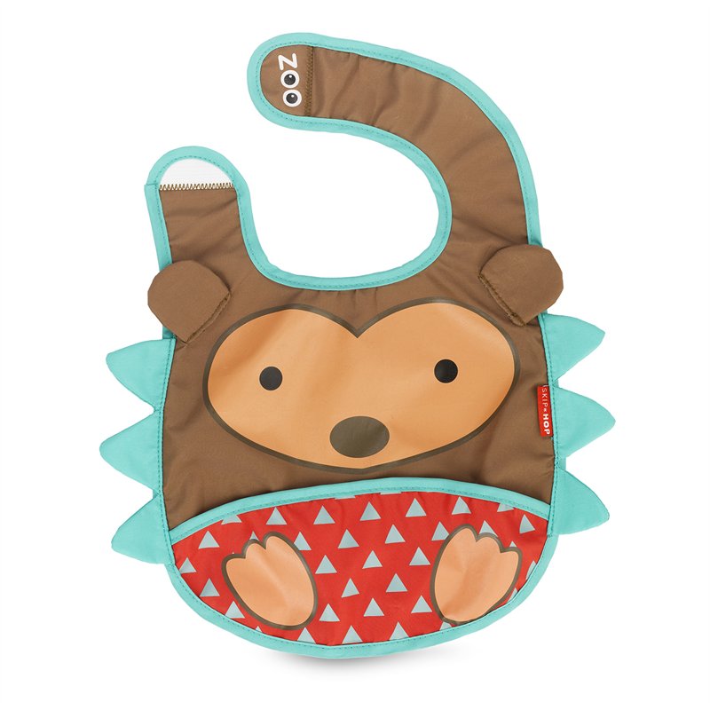 SKIP HOP ZOO TUCK-AWAY BIB (HEDGEHOG)