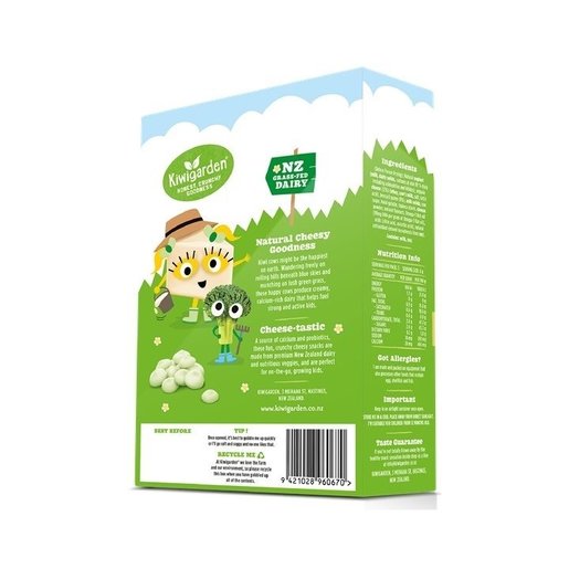 KIWIGARDEN NZ Organic Cheese Bites with Broccoli 18g