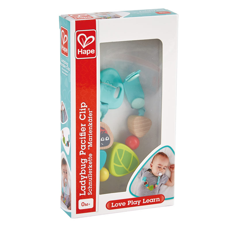 HAPE - Ladybug Pacifier Clip