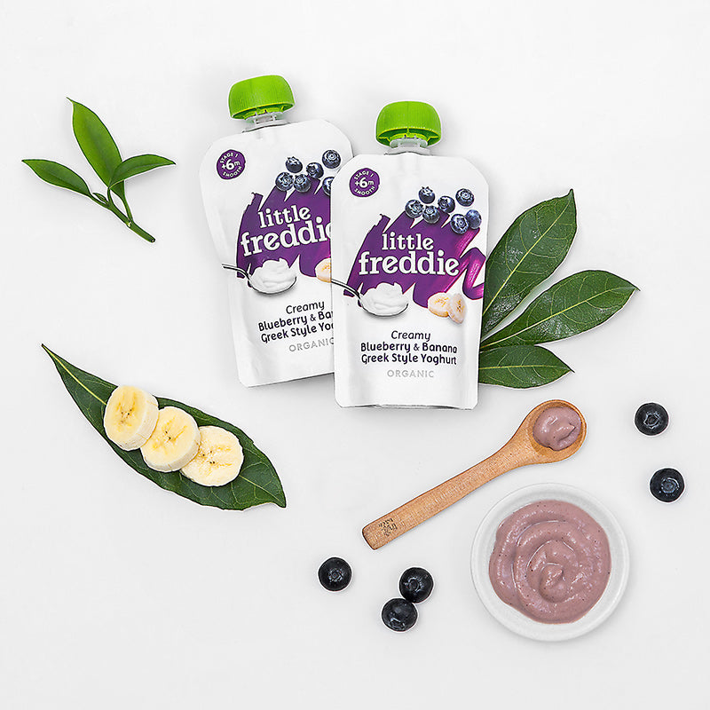 LITTLE FREDDIE Organic Creamy Blueberry & Banana Yoghurt 100g