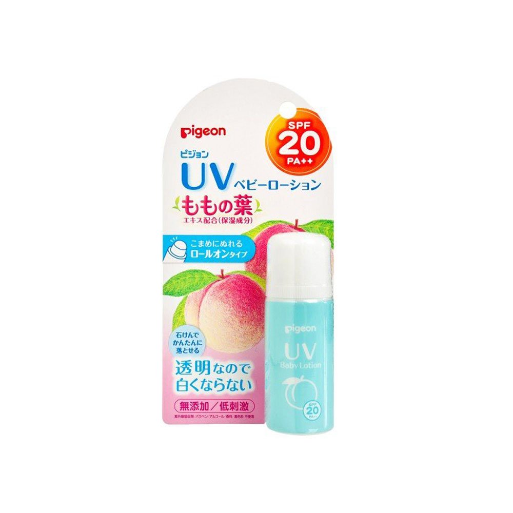 PIGEON Peach Leaf Moist. Roll On Sunscreen SPF20PA++ 25g