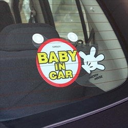 NAPOLEX BABY IN CAR STICKER MICKEY
