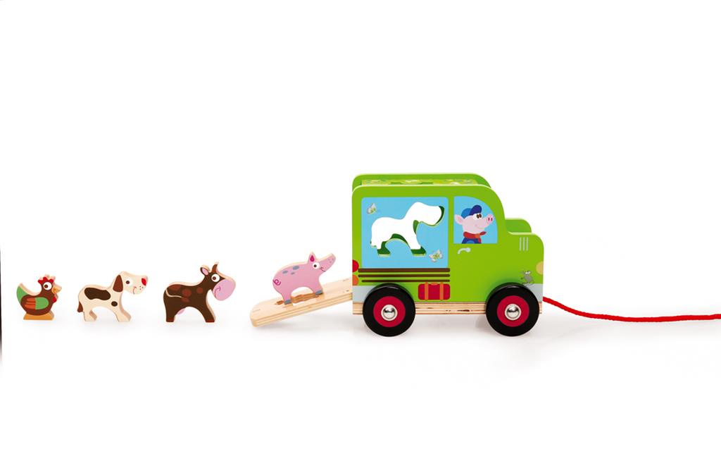 Scratch - 農場動物拉車玩具