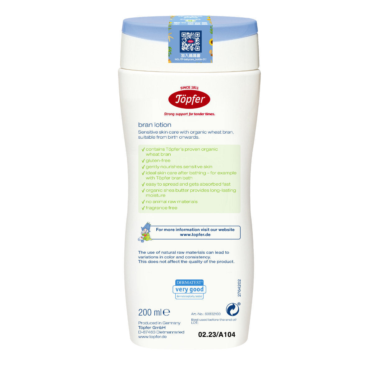 Topfer Bran Lotion Sensitive 200ml