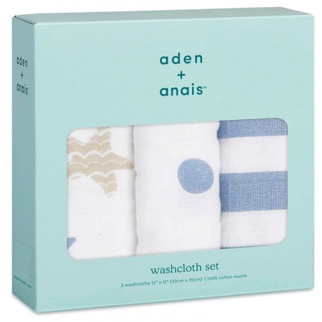 Aden+Anais - Muslin Washcloth Set (Pack of 3)