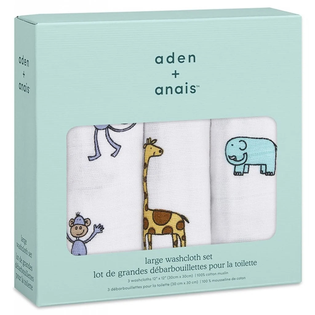 Aden+Anais - Muslin Washcloth Set (Pack of 3)