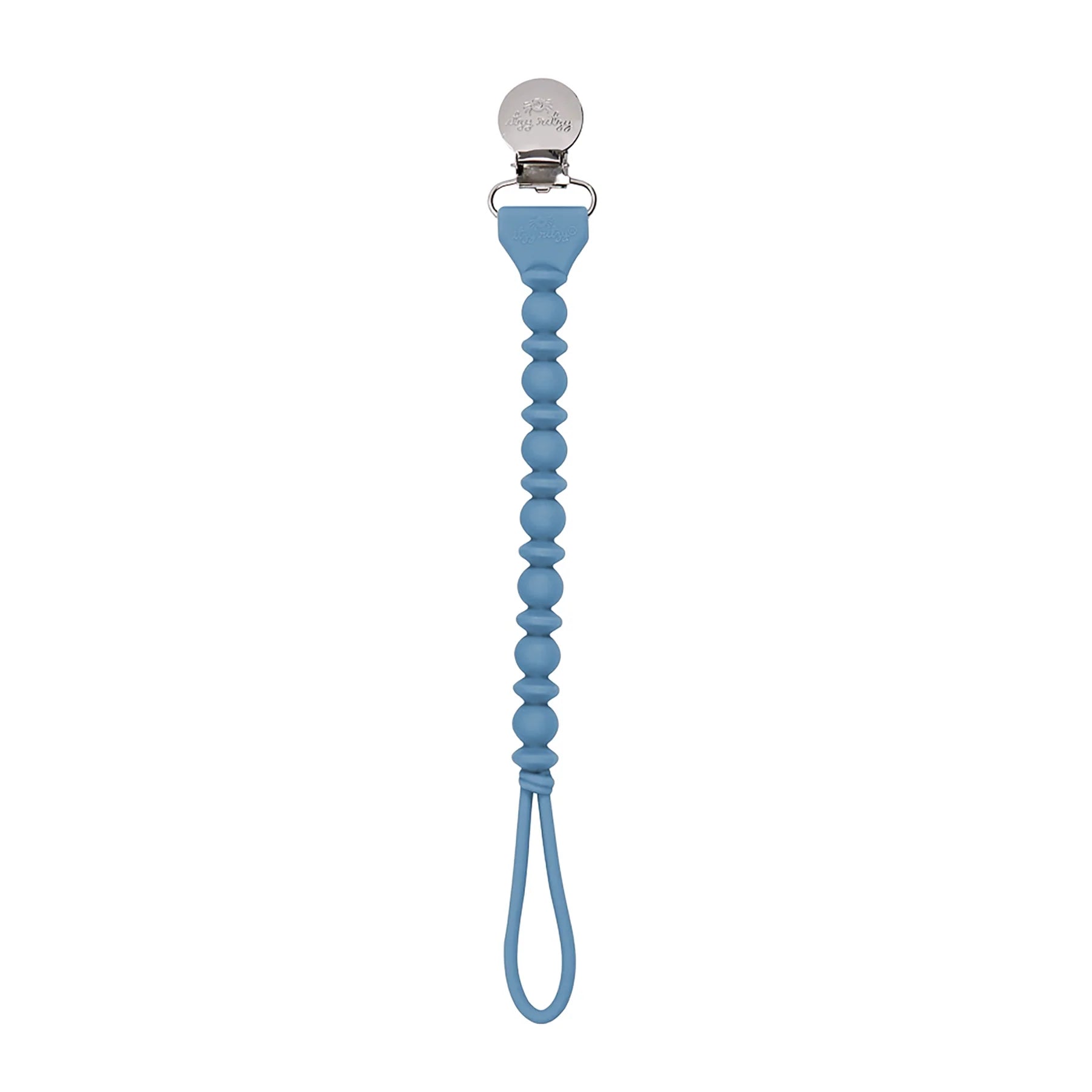 Itzy Ritzy Silicone Pacifier Clip (Blue Braid)