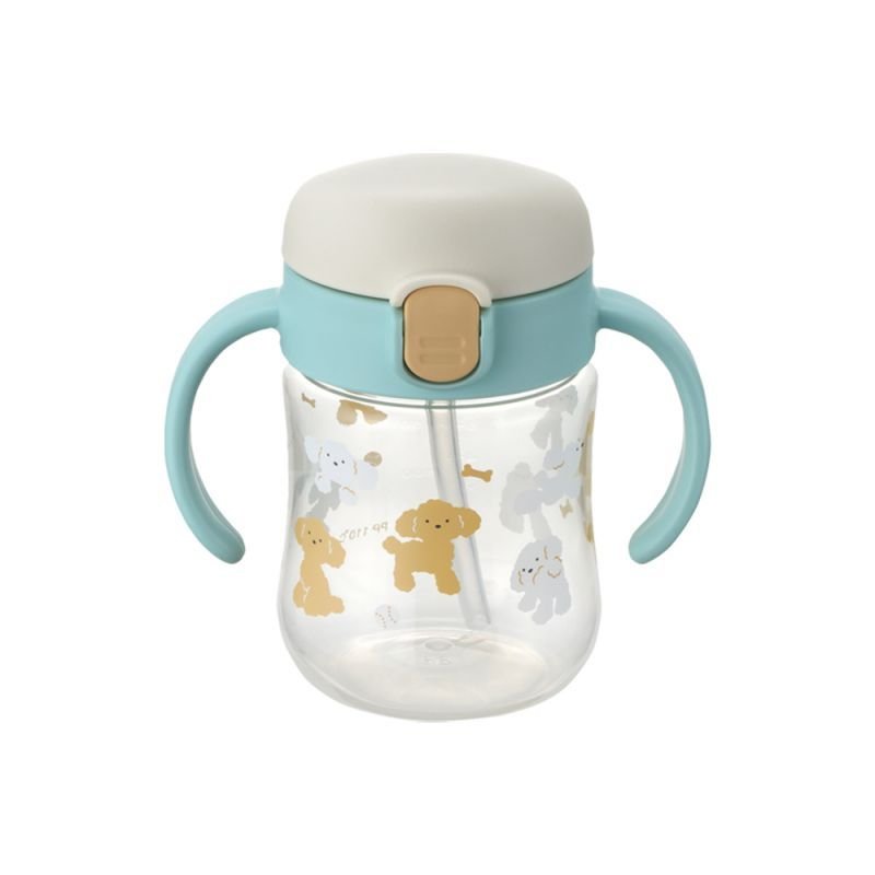 RICHELL - AQULEA BABY clear drinking bottle mug 200ML (Blue)
