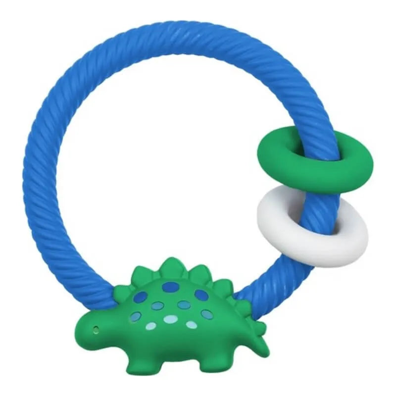 Itzy Ritzy Silicone Teething Ring - DINO