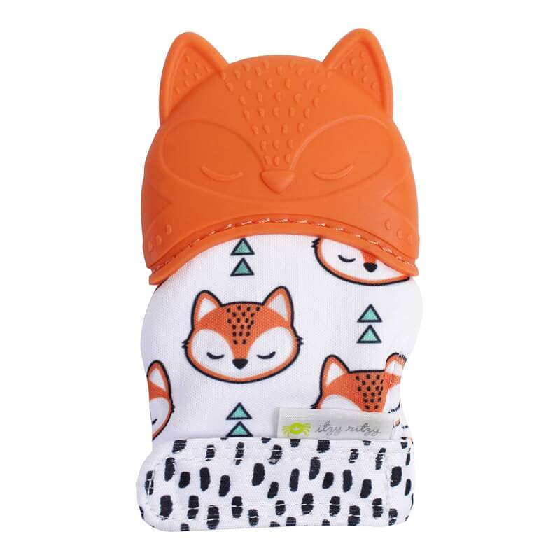 Itzy Ritzy Silicone Teething Mitt - Fox