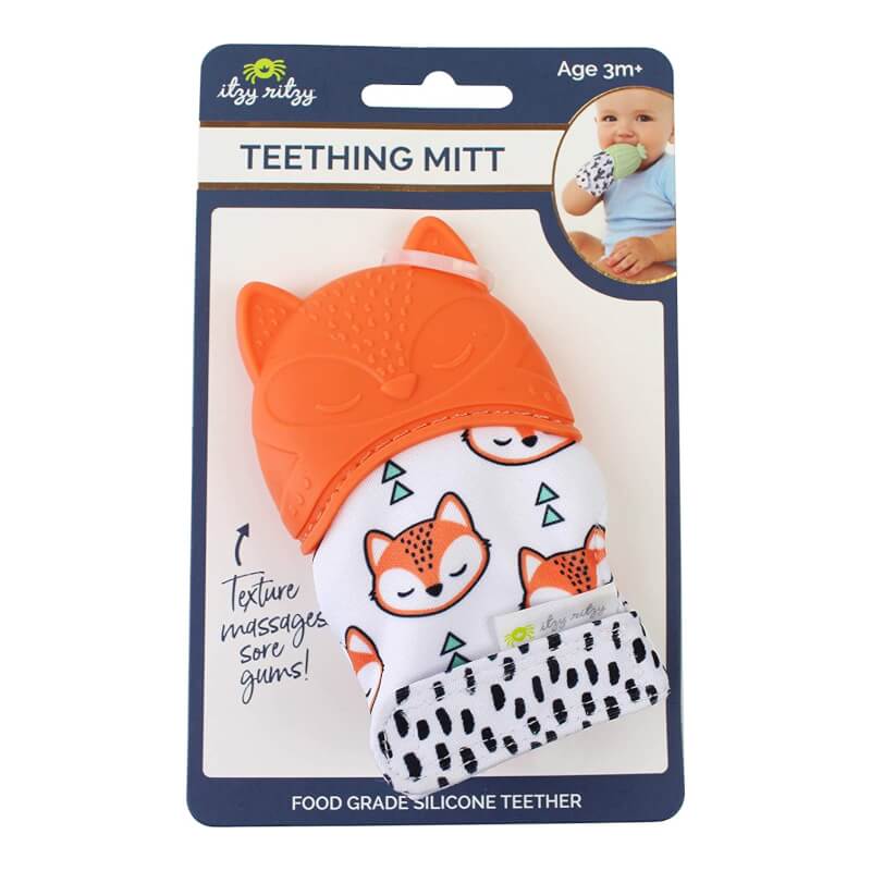 Itzy Ritzy Silicone Teething Mitt - Fox