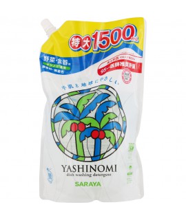 SARAYA YASHINOMI 椰油食器蔬果洗潔精補充裝 1500ml
