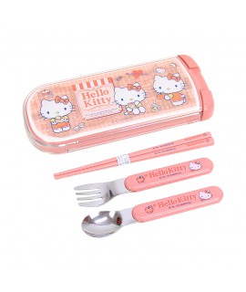 OSK 日本製Hello Kitty三件式餐具套裝